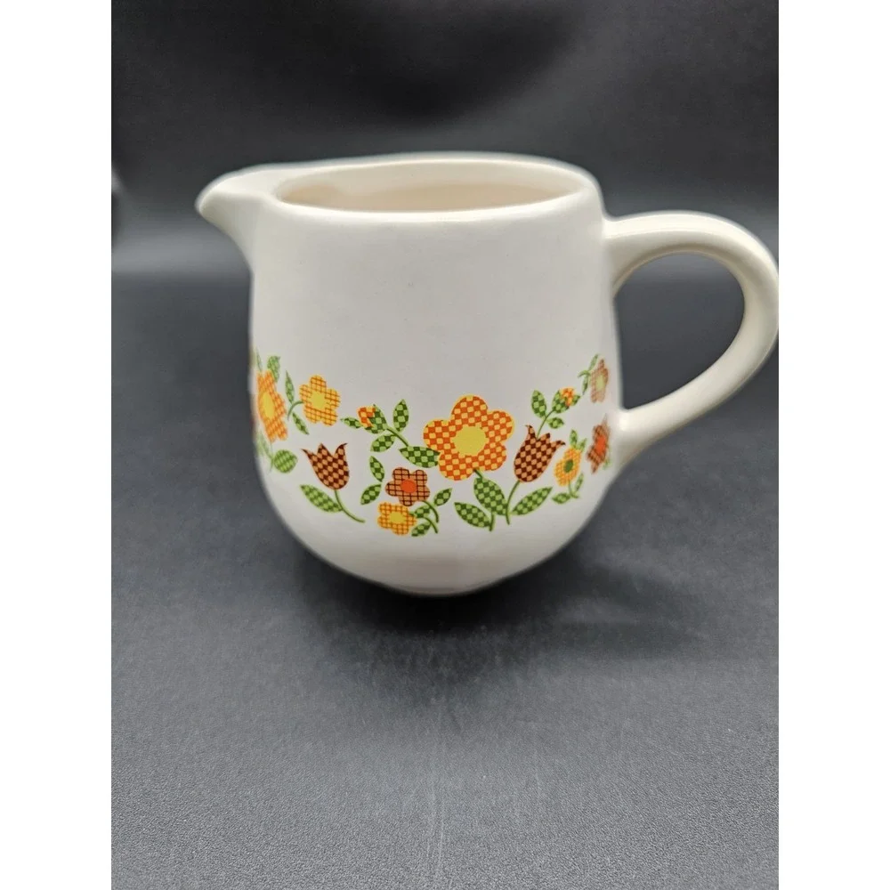 Mccoy Pottery‎ USA Patchwork Pattern Creamer #7020